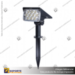 LAMPARA SOLAR ESTACA S10 4W RECTANGULAR CON PANEL INTEGRADO COLOR 3 EN 1