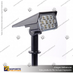 LAMPARA SOLAR ESTACA S10 4W RECTANGULAR CON PANEL INTEGRADO COLOR 3 EN 1