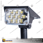 LAMPARA SOLAR ESTACA S10 4W RECTANGULAR CON PANEL INTEGRADO COLOR 3 EN 1