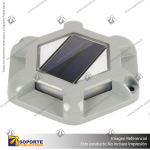 LAMPARA SOLAR S13 2W PISO TIERRA CON PANEL INTEGRADO BLANCO NEUTRO CUERPO GRIS