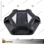 LAMPARA SOLAR S14 2W PISO TIERRA CON PANEL INTEGRADO BLANCO NEUTRO CUERPO NEGRO