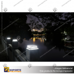 LAMPARA SOLAR S17 2W PILAR POSTE CON PANEL INTEGRADO COLOR 3 EN 1