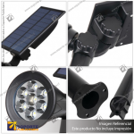 LAMPARA SOLAR S3 7W ESTACA CON PANEL INTEGRADO BLANCO NEUTRO