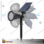 LAMPARA SOLAR S3 7W ESTACA CON PANEL INTEGRADO BLANCO NEUTRO