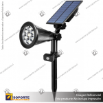 LAMPARA SOLAR S4 7W ESTACA CON PANEL INTEGRADO BLANCO NEUTRO CON SENSOR