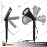 LAMPARA SOLAR S9 7W ESTACA DOBLE CON PANEL INDEPENDIENTE BLANCO NEUTRO