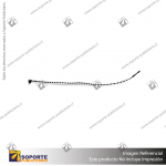 LAZO ESTRIADO NEGRO 125 MM