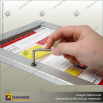 LOCKABLE SNAP POSTA FRAMES - ANODISED ALUMINIUM - A2 - 592H X 420W