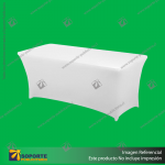 MANTEL BLANCO PARA MESA RECTANGULAR 120 CENTIMETROS 