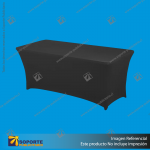MANTEL NEGRO PARA MESA RECTANGULAR 120 CENTIMETROS 