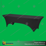 MANTEL NEGRO PARA MESA RECTANGULAR 240 CENTIMETROS 