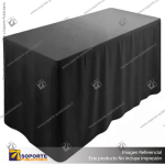MANTEL POLIESTER MESA PLEGABLE RECTANGULAR PARA MESA DE SEMINARIO 240X45X75CM