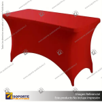 MANTEL SPANDEX PARA MESA RECTANGULAR 180CM ARCO MEDIO COLORES
