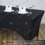 MANTEL SPANDEX PARA MESA RECTANGULAR 180CM ARCO MEDIO