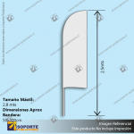 MASTIL BANDERA VELA 2,8