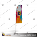 MASTIL CURVO VELA ALUMINIO 220*70 CMS PARA BANDERA PUBLICITARIA