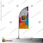 MASTIL CURVO VELA ALUMINIO 220*70 CMS PARA BANDERA PUBLICITARIA