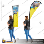 MASTIL CURVO VELA PRO 220*70 CMS (280 CMS) PARA BANDERA PUBLICITARIA (C40)
