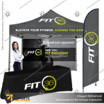 MASTIL CURVO VELA PRO 220*70 CMS (280 CMS) PARA BANDERA PUBLICITARIA (C40)