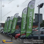 MASTIL CURVO VELA PRO 220*70 CMS (280 CMS) PARA BANDERA PUBLICITARIA (C40)