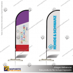 MASTIL CURVO VELA PRO 220*70 CMS (280 CMS) PARA BANDERA PUBLICITARIA (C40)