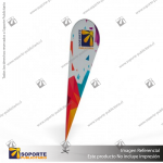 MASTIL CURVO VELA PRO 520*100 CMS (550 CMS) PARA BANDERA PUBLICITARIA (C25)