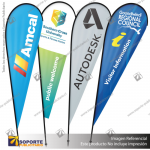 MASTIL GOTA PRO 420*90 CMS (440 CMS) PARA BANDERA PUBLICITARIA (C40)