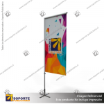 MASTIL RECTO ALUMINIO 220*70 CMS PARA BANDERA PUBLICITARIA (C15)