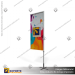 MASTIL RECTO ALUMINIO 220*70 CMS PARA BANDERA PUBLICITARIA (C15)