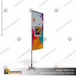 MASTIL RECTO ALUMINIO 220*70 CMS PARA BANDERA PUBLICITARIA (C15)