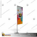 MASTIL RECTO ALUMINIO 220*70 CMS PARA BANDERA PUBLICITARIA (C15)