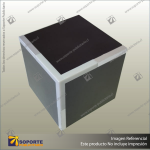 MC 3 WAY CORNERS FOR STICKMAN CORNER PROFILES - SATIN CHROME - 15MM X 15MM X 15MM