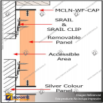 MCLN-WF-CAP - LINEAR PANEL CAPPING PROFILE WALL OFFSET - 5 METERS