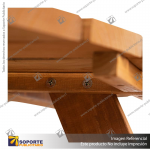 MESA DE PICNIC CIRCULAR EN MADERA 