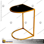 MESA LATERAL CON CUBIERTA DE VIDRIO 