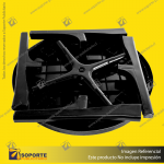 MESA PLASTICA REDONDA NEGRA MODELO MILAN 