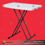 MESA PLEGABLE CON ALTURA AJUSTABLE 76 CENTIMETROS 