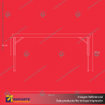 MESA PLEGABLE RECTANGULAR 120 CENTIMETROS 