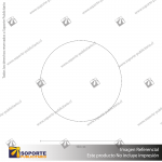 MESA PLEGABLE REDONDA 152 CENTIMETROS 
