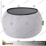 MESA POUF MODELO OTTOMAN LONDON GRIS OSCURO 