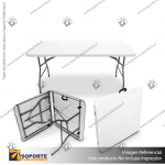 MESA PUBLICITARIA PLEGABLE TIPO MALETA 152*70*74 CMS