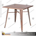 MESA TOLIX ROSADO METALICO 