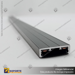 MG27 RIEL MAGNETICO SLIM NEGRO 27X7X3000 MM