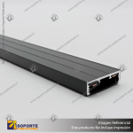 MG27 RIEL MAGNETICO SLIM NEGRO 27X7X3000 MM
