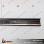 MG27 RIEL MAGNETICO SLIM NEGRO 27X7X3000 MM
