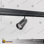 MONACO - FOCO TRACK LIGHT MAGNETICO CUERPO NEGRO 15W 3K
