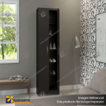 MUEBLE MULTIUSO NEGRO 2 PUERTAS