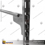 NOVA SOPORTE BARRA REDONDA DIAMETRO 14 MM 30 CM CROMADO