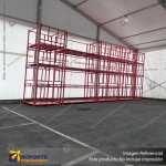 PALLET METALICO APILABLE (MAX. 4 NIVELES) PARA RACK BASE PERIMETRAL 150*150*140 CMS