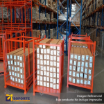 PALLET METALICO APILABLE (MAX. 4 NIVELES) PARA RACK BASE PERIMETRAL 150*150*140 CMS